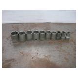 SNAPON 1/2 IN DRIVE SOCKET SET 7/16 TO 1IN