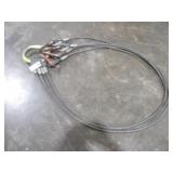 4 LEG 10FT WIRE ROPE SLING 1/2 IN THICK