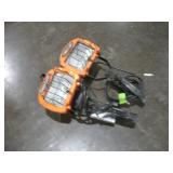 2 HALOGEN WORK LIGHTS