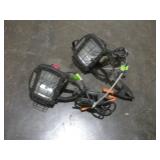 2 HALOGEN WORK LIGHTS