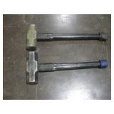 (2) 20LB SLEDGEHAMMERS W/ UNBREAKABLE HANDLES