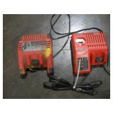 2 MILWAUKEE CHARGERS M12-M18