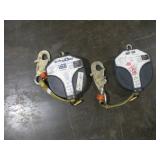 (2) RETRACTABLE LANYARDS 300LB CAP