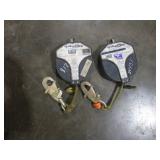 (2) TALON RETRACTABLE LANYARDS 300 LB CAP