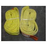 (2) 10FT NYLON SLINGS 16300LB CAP