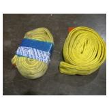 (2) 10FT NYLON SLINGS 16300LB CAP