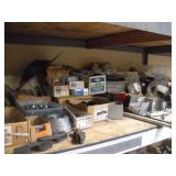 ASSORTED HARDWARE CONTENTS OF SHELF