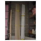 WHITE AND TAN VINYL J CHANNEL