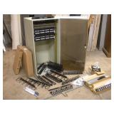 COMPUTER SERVER RACK W/ PLEXIGLASS FRONT AND ACC.