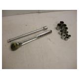 CRAFTSMAN 1/2 IN DRIVE RATCHET AND EXT W/