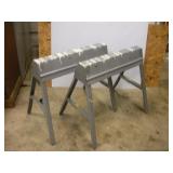 FOLDING METAL SAW HORSES