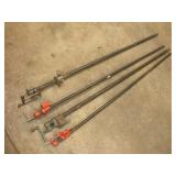 (4) 5FT PIPE CLAMPS