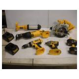 DEWALT 18V CORDLESS 1/2 IN DRILL - CIRCULAR SAW -