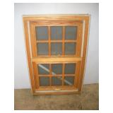 OAK DOUBLE HUNG WINDOW 23 1/2 X 34 1/2