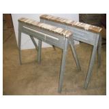 FOLDING METAL SAW HORSES