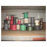 ASSORTED WIRE CONTENTS OF SHELF