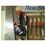 NAPA NEW BRITAIN CARPENTERS TOOL DISPLAY W/