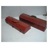 2 METAL TOOL BOXES 19IN LONG