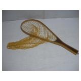 VINTAGE SANDY CREEK WOODEN FISHING NET