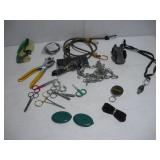 ASSORTED TOOLS AND FISHING ITEMS