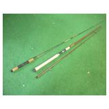FENWICK 8 1/2 FT FISHING POLE AND ZEBCO 5 1/2--
