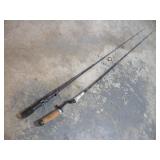 SHERMANO AND ZEBFLEX 5 1/2 AND 6FT FISHING RODS