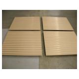 (4) HANGING SLAT BOARDS / PARTS RACKS 42 X 42 INCH