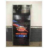 HARLEY DAVIDSON PLASTIC SIGN W/ WIRE RACK SECTION