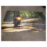 MOTORCYCLE VINYL CANVAS SIGN POSTER 7FTX5FT