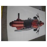 MOTORCYCLE VINYL CANVAS SIGN POSTER 7FTX5FT