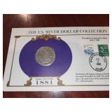 1881 US MORGAN SILVER DOLLAR COIN