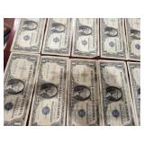 (10) US $1 DOLLAR 1957A SILVER CERTIFICATE BILLLS
