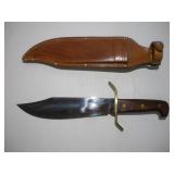 WESTERN W49 BOWIE KNIFE W/ SHEATH  9IN BLADE