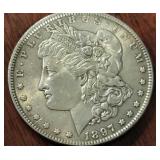 1897 US MORGAN SILVER DOLLAR COIN