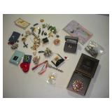 ASSORTED PINS AND PENDANTS (COSTUME)