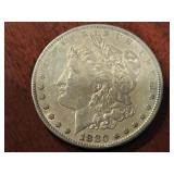 1880s US MORGAN SILVER DOLLAR COIN