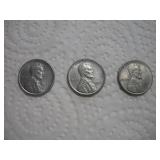(3) 1943 STEEL PENNIES FROM PHILLADELPHIA - DENVER