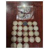 (24)US BARBER SILVER DIME COINS