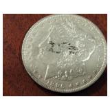 1896 US MORGAN SILVER DOLLAR COIN