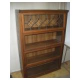 OAK BALLISTER BOOKCASE 37X12X56