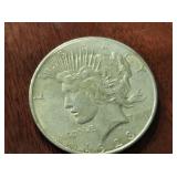 1923 US PEACE SILVER DOLLAR COIN