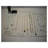 COSTUME JEWLERY GOLD NECKLACES  AND