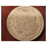 1890o US MORGAN SILVER DOLLAR COIN
