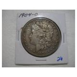 1904 - O - MORGAN SILVER DOLLAR