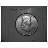 1951 FRANKLIN HALF DOLLAR
