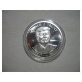 TRUMP 1 TROY OZ FINE SILVER COMMEMORATIVE--