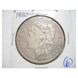1880 - O - MORGAN SILVER DOLLAR