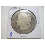 1884 - S - MORGAN SILVER DOLLAR