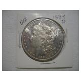 1884 - O - MORGAN SILVER DOLLAR