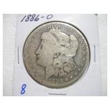 1886 - O - MORGAN SILVER DOLLAR